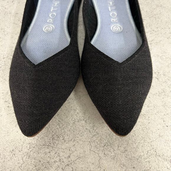 Rothy's Women's The Point in Heathered Black Flat Shoes Women’s Size 9.5 - Picture 10 of 10